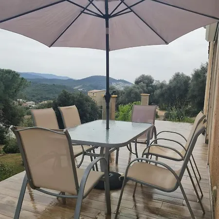 Haut De Villa Entre Porticcio Et Pietrosella Ferienhaus *